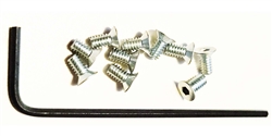 PLAFIT (BAN PROJECT) PL8711 Flat Head Screws (10 pcs.) with 1.27mm (0.050") Allen Wrench