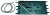 Professor Motor PMTR1085 Carrera 345 mm Straight Track with 6 foot long color coded 16 gage leads
