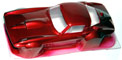 Professor Motor PMTR3512MR Reproduction Dubro 60's Corvette Grand Sport 1/24 Painted Body - Metallic Red