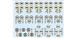 Professor Motor PMTR6018 HO Waterslide Decals Outlined Racing Numbers