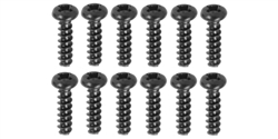 chassis screws - 12 pcs. / package - black finish Phillips drive