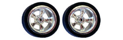 Professor Motor PMTR8000 Dynamic Chrome Drag Slicks with Ortmann Tires