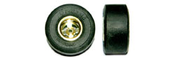 Classic PMTR8006 Flanged "Jumbo" 4  Spoke Rear Wheels & Tires - GOLD FINISHED - for Threaded Axles