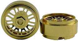 Professor Motor PMTR8017G 1/32 "SPORT" Wheels for 3/32" axle 16.9 x 8.5mm - Gold