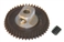Pro Slot PS-676-43 Polymer Axle Gear 72 Pitch 43T 15 Degree Angled