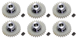 Pro Slot PS-682-27 Polymer Axle Gears 48 Pitch 27 Tooth x 6