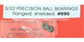 Pro-Track PT090 3/32" x 3/16" Ball Bearings - 1 pair / package