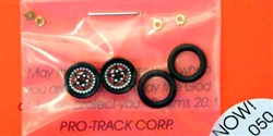 Pro-Track PT208BBLK Wheelie Bar Wheels 3/8" STAR 0.050" Axle BLACK