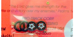 Pro-Track PT208HBLK Wheelie Bar Wheels 3/8" DAYTONA 0.050" Axle BLACK