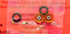 Pro-Track PT208iG Wheelie Bar Wheels 3/8" PRO STAR 0.050" Axle GOLD