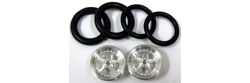 Pro-Track PT411B 3/4" O-Ring Drag Fronts 1/16" Axle STAR Silver
