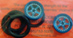 Pro-Track PT411BB 3/4" O-Ring Drag Fronts 1/16" Axle STAR Blue