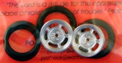 Pro-Track PT411H 3/4" O-Ring Drag Fronts 1/16" Axle DAYTONA Silver