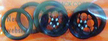 Pro-Track PT411JBLK 3/4" O-Ring Drag Fronts 1/16" Axle MAGNUM Black