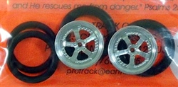 Pro-Track PT411K3D 3/4" O-Ring Drag Fronts 1/16" Axle EVOLUTION 3D Silver