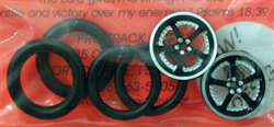 Pro-Track PT411K3DBLK 3/4" O-Ring Drag Fronts 1/16" Axle "3D" EVOLUTION Black