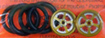 Pro-Track PT411KG 3/4" O-Ring Drag Fronts 1/16" Axle EVOLUTION Gold