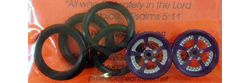 Pro-Track PT411KP 3/4" O-Ring Drag Fronts 1/16" Axle EVOLUTION Purple