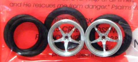 3/4 O-Ring Pro Track Star Series CNC Drag Front Wheels Red 