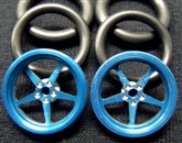 Pro-Track PT411iB 3/4" O-Ring Drag Fronts 1/16" Axle PRO STAR Blue