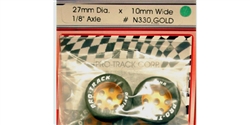 Pro-Track PTN330G 1/24 SCALE Rear Tires 1/8" x 27mm GOLD Natural Rubber