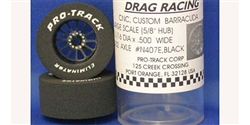 Pro-Track PTN407EBLK Drag Rears 1 1/16" x 0.535" TURBINE 3/32" Axle BLACK