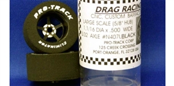 Pro-Track PTN407iBLK Drag Rears 1 1/16" x 0.535" PRO STAR 3/32" Axle BLACK