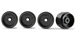 Policar PW16011724P Plastic F1 Rear Wheels 16 x 11.7mm