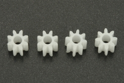 SCALEAUTO SC-1008 Nylon Plastic Pinions 8 Tooth for 2mm motor shaft