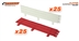 SCALEAUTO SC-10122BP Scaleauto  Guardrail type-3 Bulk Pack (red- white)