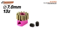 Scaleauto SC-1073E70 Removable 13th. Ergal Pinion M50 ø7,0mm with M2.5 screw.