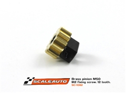SCALEAUTO SC-1082 Brass pinion 12 tooth, M50 for 2mm motor