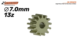 SCALEAUTO SC-1096E70 BRASS Pinions 13 Tooth for 2mm motor shaft