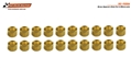 SCALEAUTO SC-1120A Brass Spacers 2mm for 2.38mm (3/32) axle