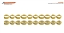SCALEAUTO SC-1120C Brass Spacers 1mm for 2.38mm (3/32) axle