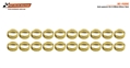 SCALEAUTO SC-1120B Brass Spacers 1.5mm for 2.38mm (3/32) axle