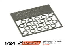 SCALEAUTO SC-1120E Photo Etched 0.25mm Axle spacers for 2.38mm ( 3/32 ) axles