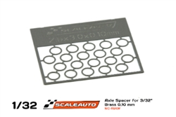 SCALEAUTO SC-1120F Photo Etched 0.10mm Axle spacers for 2.38mm ( 3/32 ) axles