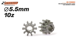 SCALEAUTO SC-1130B55 Steel Pinions 10 Tooth for 2mm motor shaft