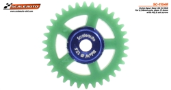 SCALEAUTO SC-1154R 34T SW Spur Gear for 3/32" (2.38mm) Axles