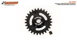 SCALEAUTO SC-1167R 27T Polyamide  M50 ANGLEWINDER Gear for 3/32" (2.37mm) Axles