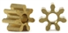 SCALEAUTO SC-1294 Brass Pinions 7 Tooth M50 for 1.5mm motor shaft