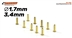 SCALEAUTO SC-1616 Guide Eyelet Wire Ends