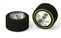 SCALEAUTO SC-2013 ProComp2 Sponge Tires 20.8 x 11mm + Aluminum Wheels 15mm OD - for 3mm axles