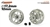 SCALEAUTO SC-4033D25 1/32  Monza-2 Wheels 17.2 x 10mm for 3/32" Axle