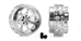 SCALEAUTO SC-4048D25 1/32 Monza Wheels 16.9 x 8.5mm for 3/32" Axle