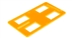 SCALEAUTO SC-5076 Scaleauto Car carrier plate in Fluorescent Orange 193x103mm