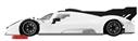PREORDER SCALEAUTO SC-6381 G-99 Hypercar White Racing Kit Anglewinder RT4