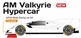 PREORDER SCALEAUTO SC-6418 AMR Valkyrie Hypercar White Racing Kit Anglewinder RT4