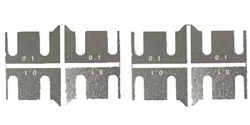 SCALEAUTO SC-8127D Axle Mount Spacers 0.1mm for 1/24 Metal Chassis